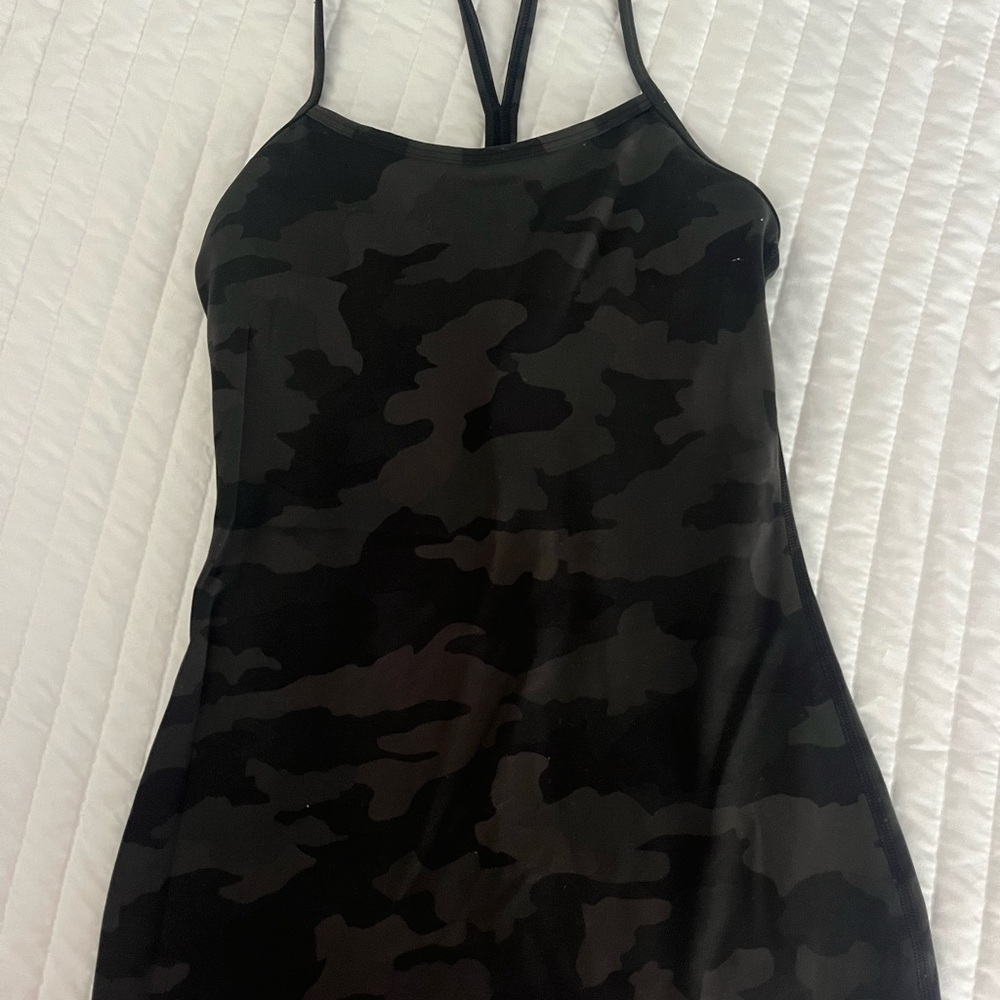 Lululemon Athletica Black Camouflage Dress